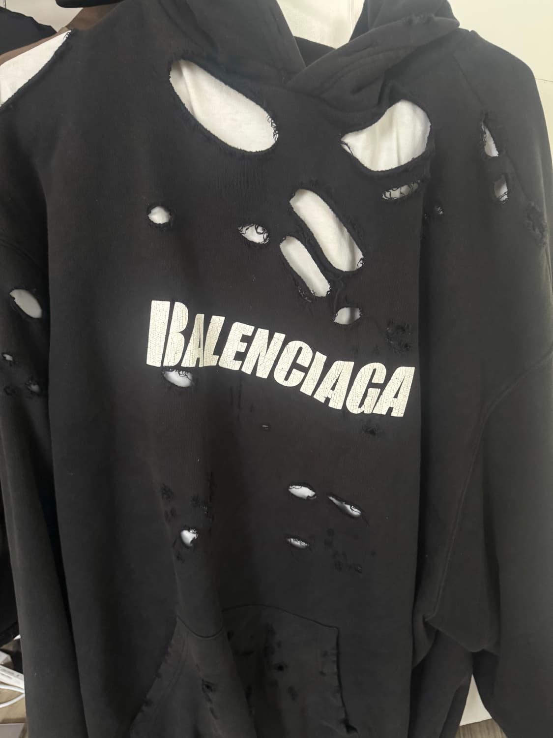 발렌시아가 디스트로이드 오버사이즈 후디 상품이미지2