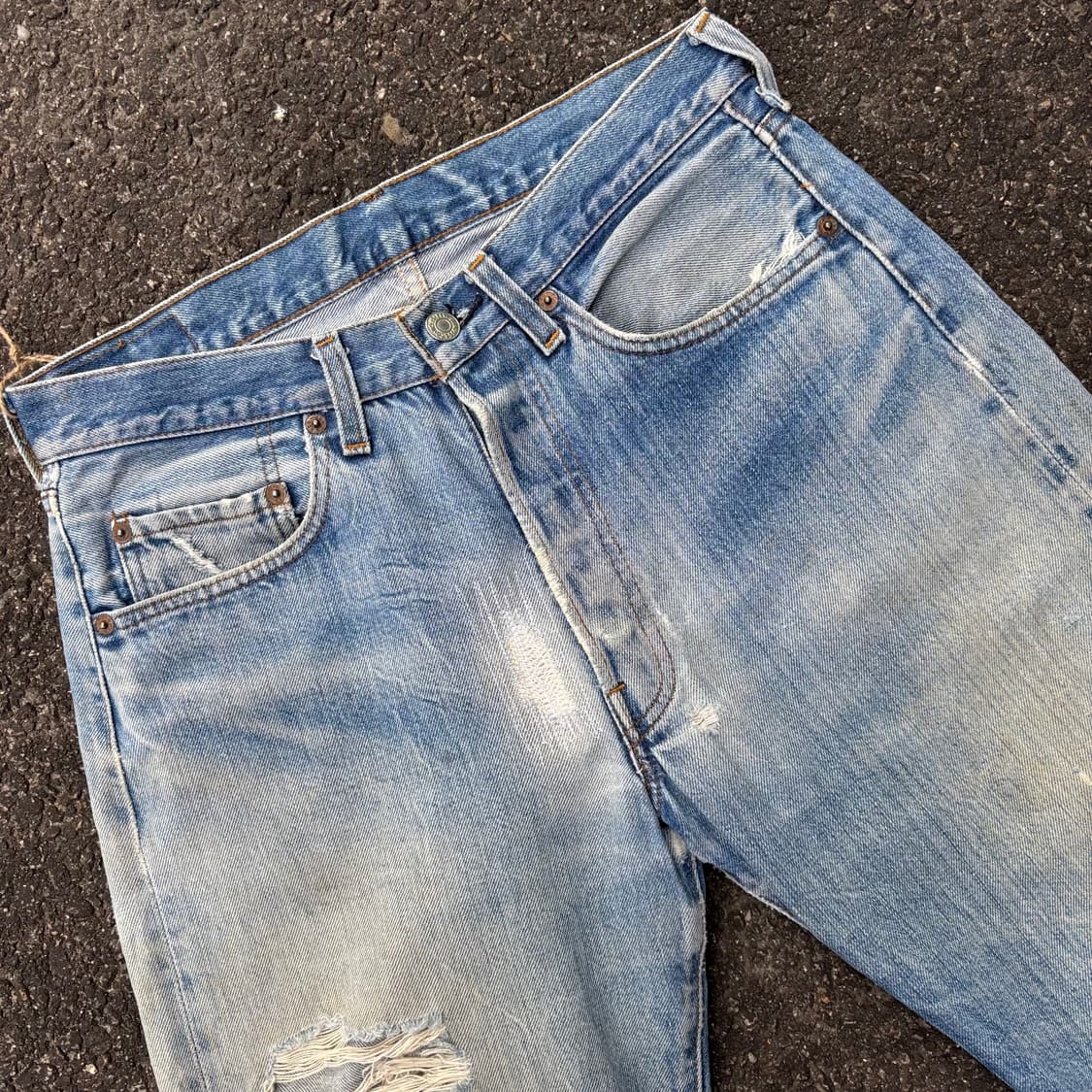 66후기 80년대 미국 리바이스 501 스몰e 셀비지 상품이미지6
