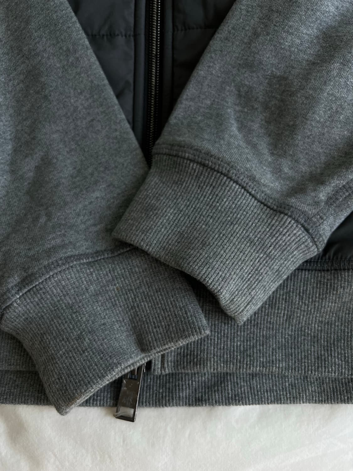 알마니 익스체인지 퀼팅 하이브리드 후드 집업  상품이미지3