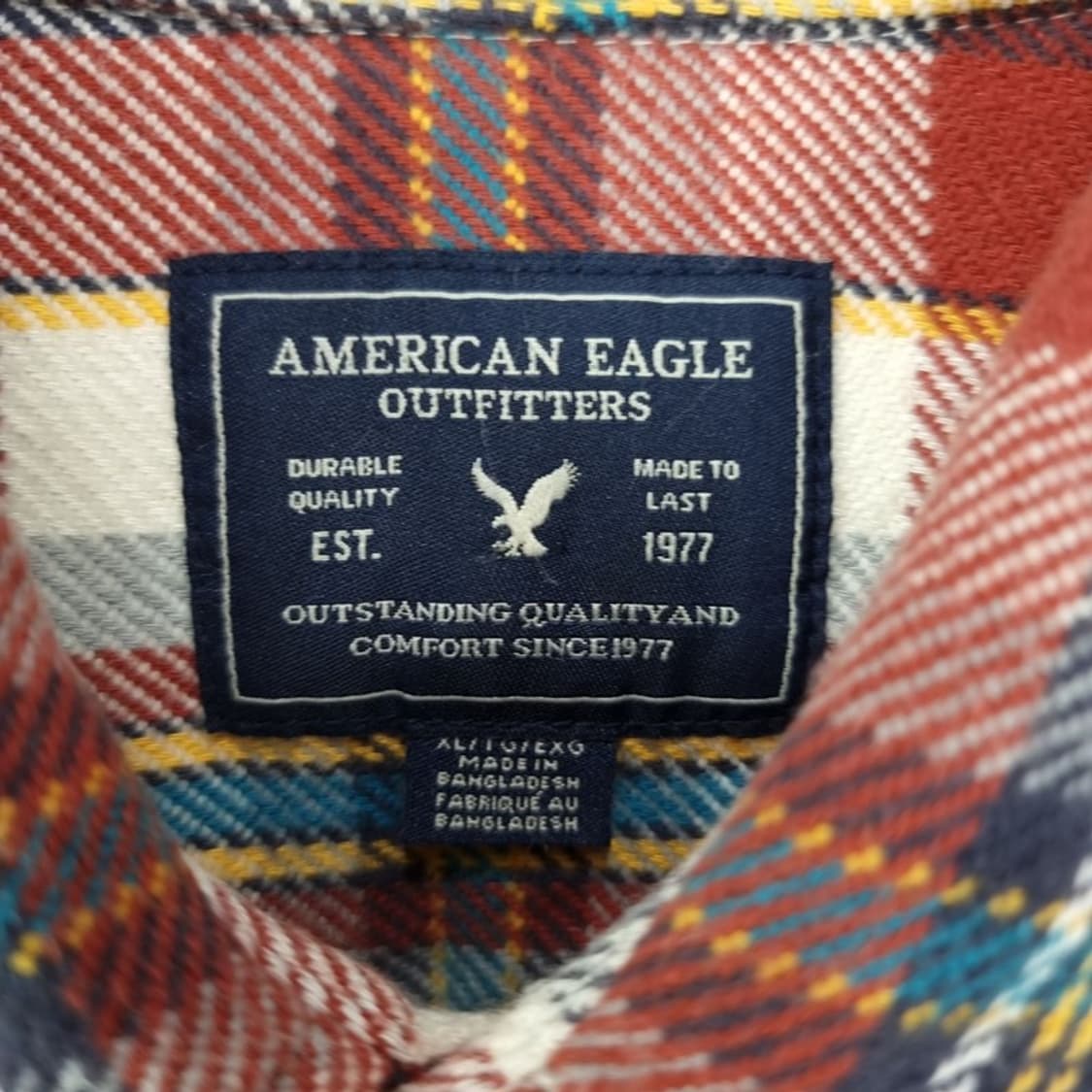 [아메리칸이글] 빈티지 체크 투포켓 플란넬 셔츠 M19624 상품이미지7