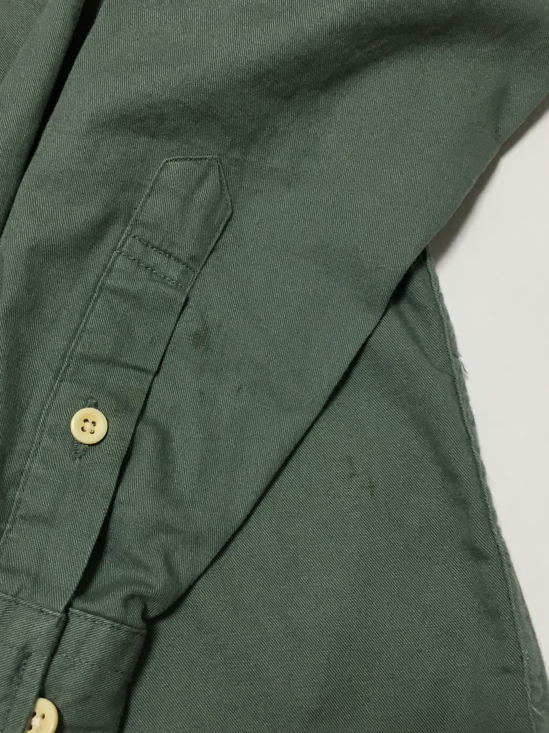 90’s 올드 유니클로 말차카키 셔츠 상품이미지4