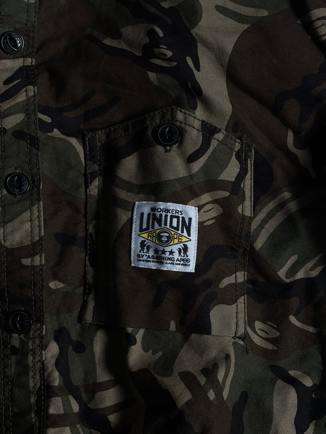 에이프(AAPE by A Bathing Ape) 밀리터리 카모 셔츠 상품이미지3
