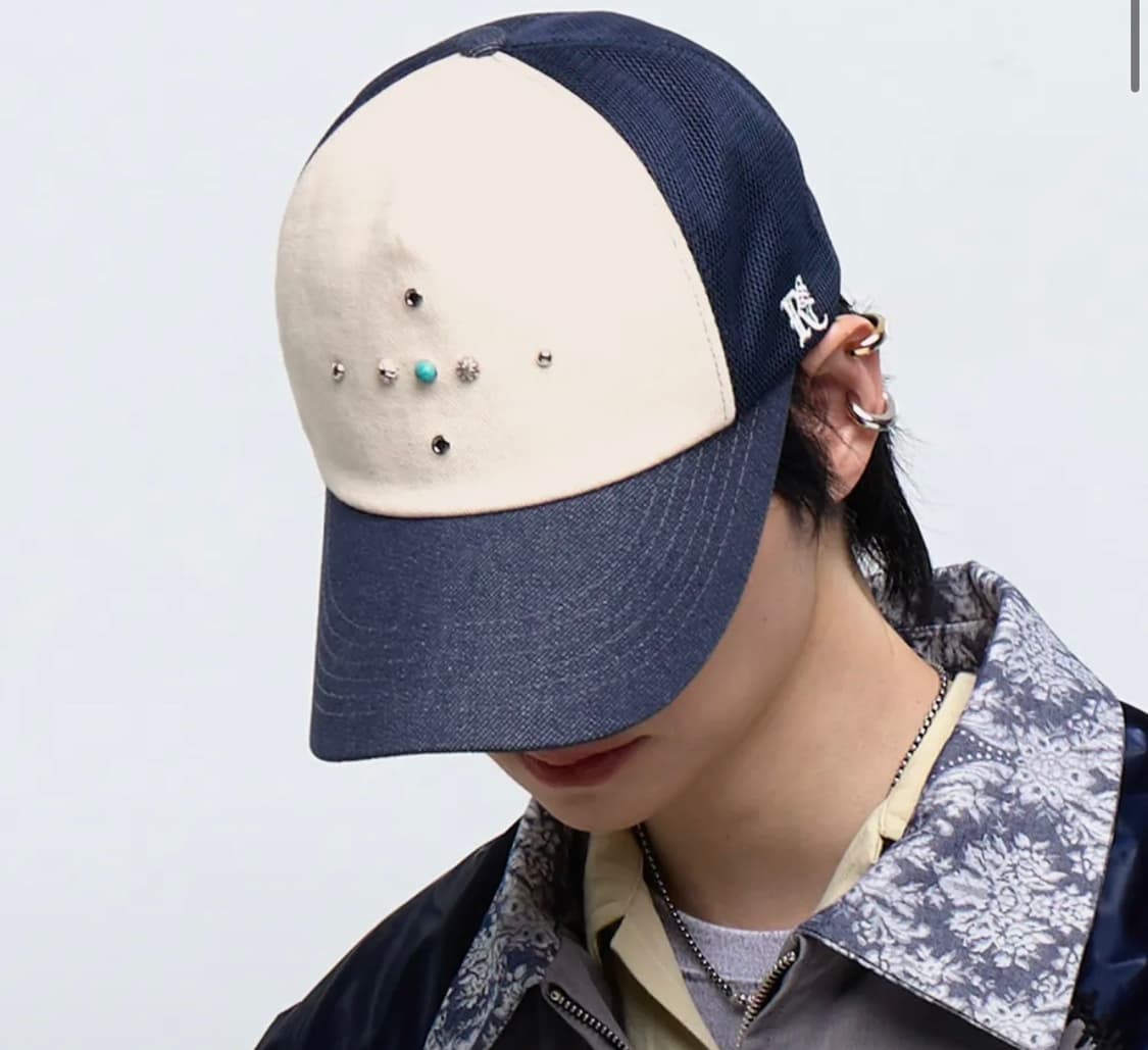 알에스씨 캡모자 데님 아이보리 컬러 상품이미지1