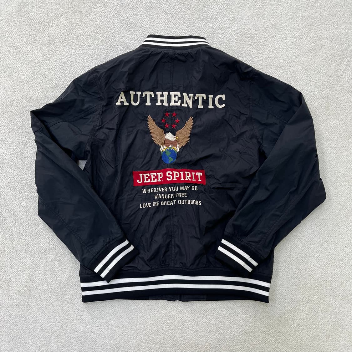 XL 지프 야구 항공 점퍼 0402M 상품이미지4