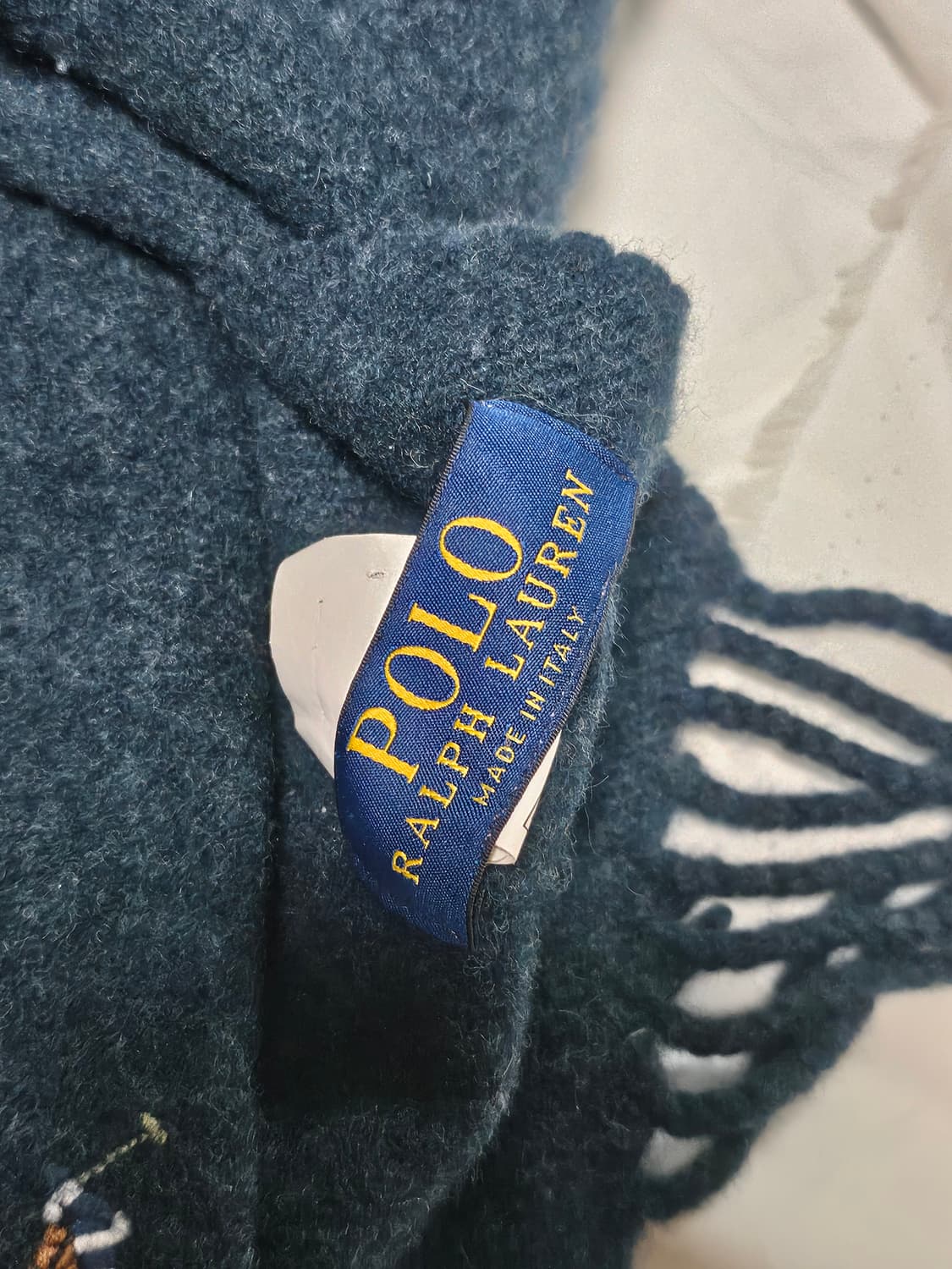 폴로랄프로렌 울 머플러 다크그린 상품이미지3