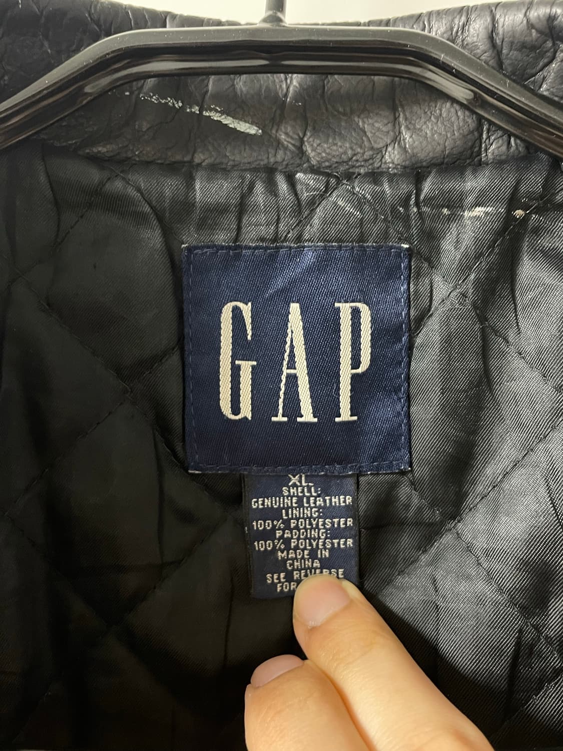 올드갭 90s 레더 자켓 상품이미지2