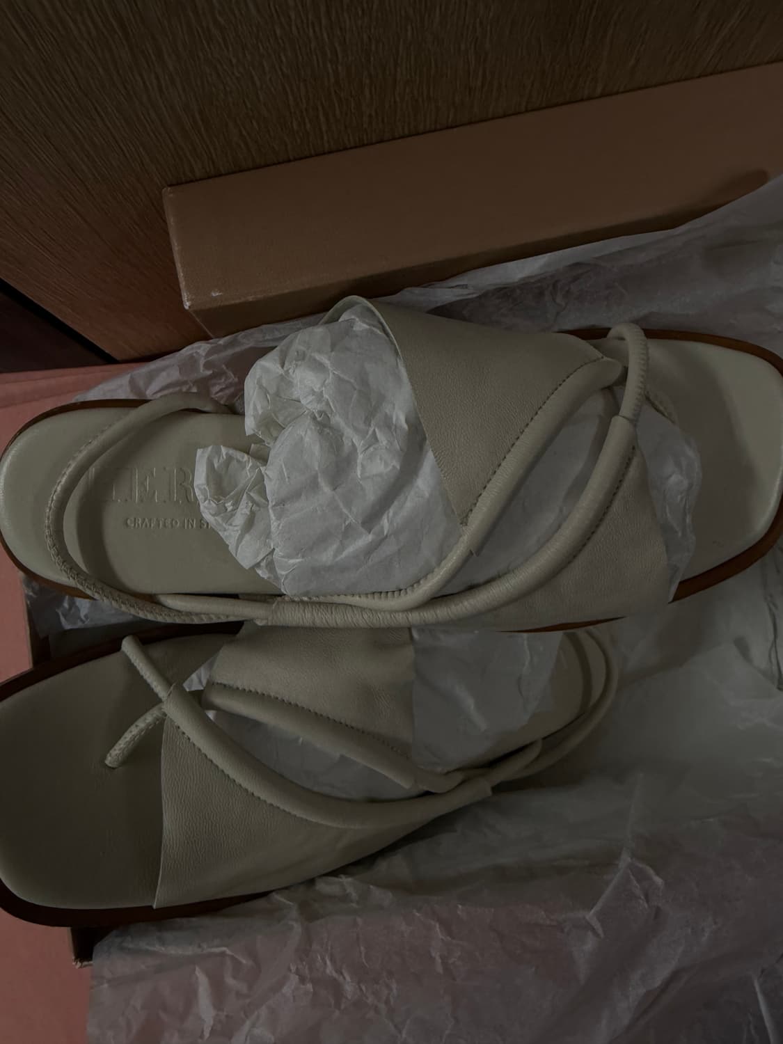 [36] 헤레우 클라바 샌들 화이트 크림 아이보리 상품이미지3