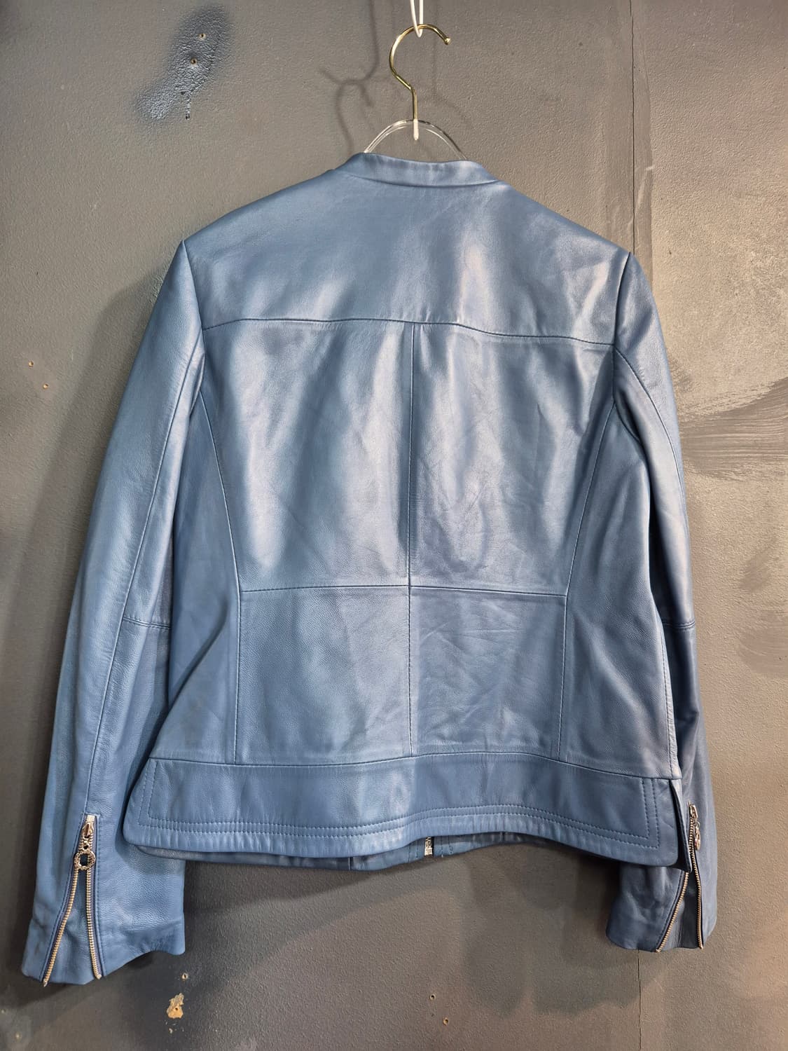 HÔTEL PARTICULIER 블루 가죽 자켓 55 상품이미지2