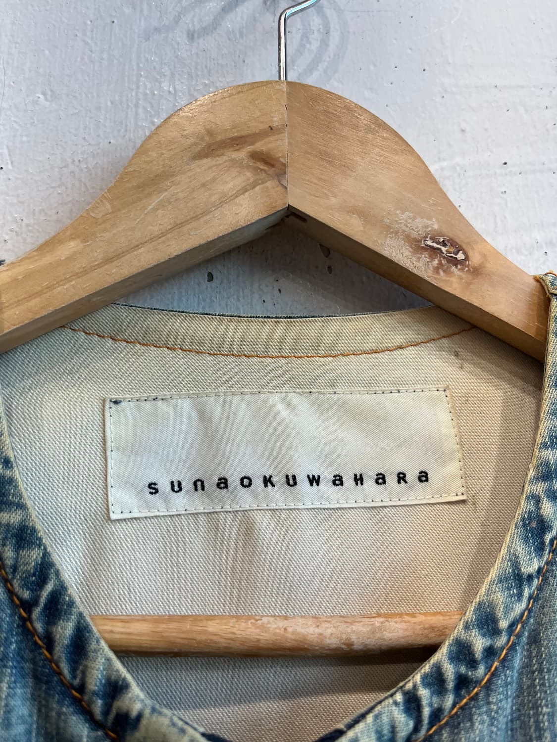 수나오 쿠와하라 데님 집업 자켓 Made in JAPAN  상품이미지6