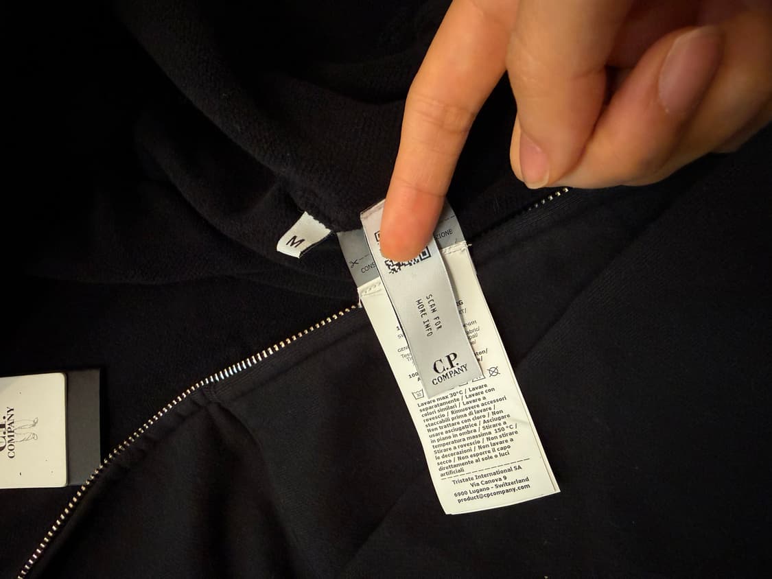 CP컴퍼니 고글&암렌즈 후드집업 블랙 M 새상품 상품이미지4