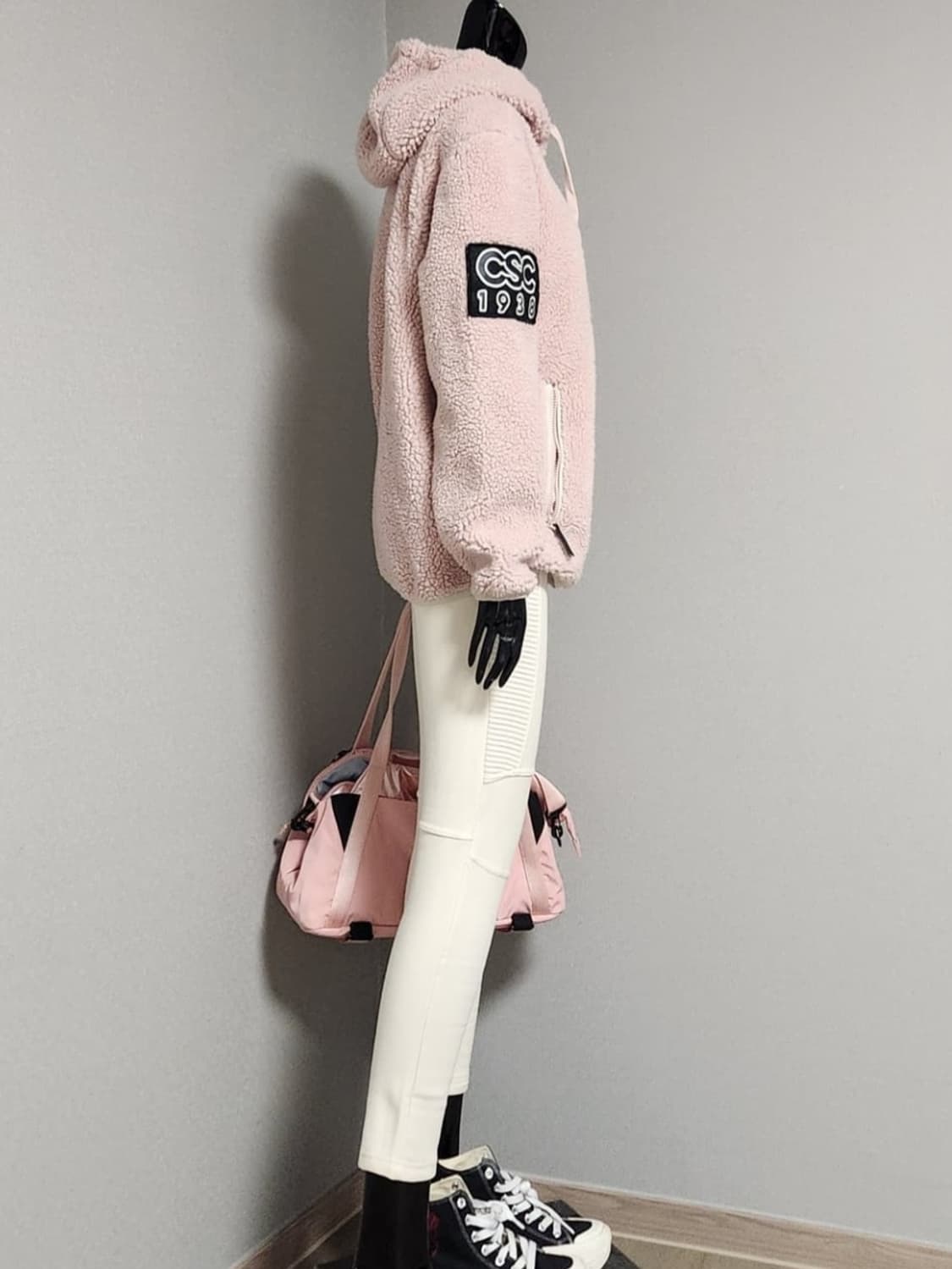 핑크 뽀글이 점퍼 상품이미지4