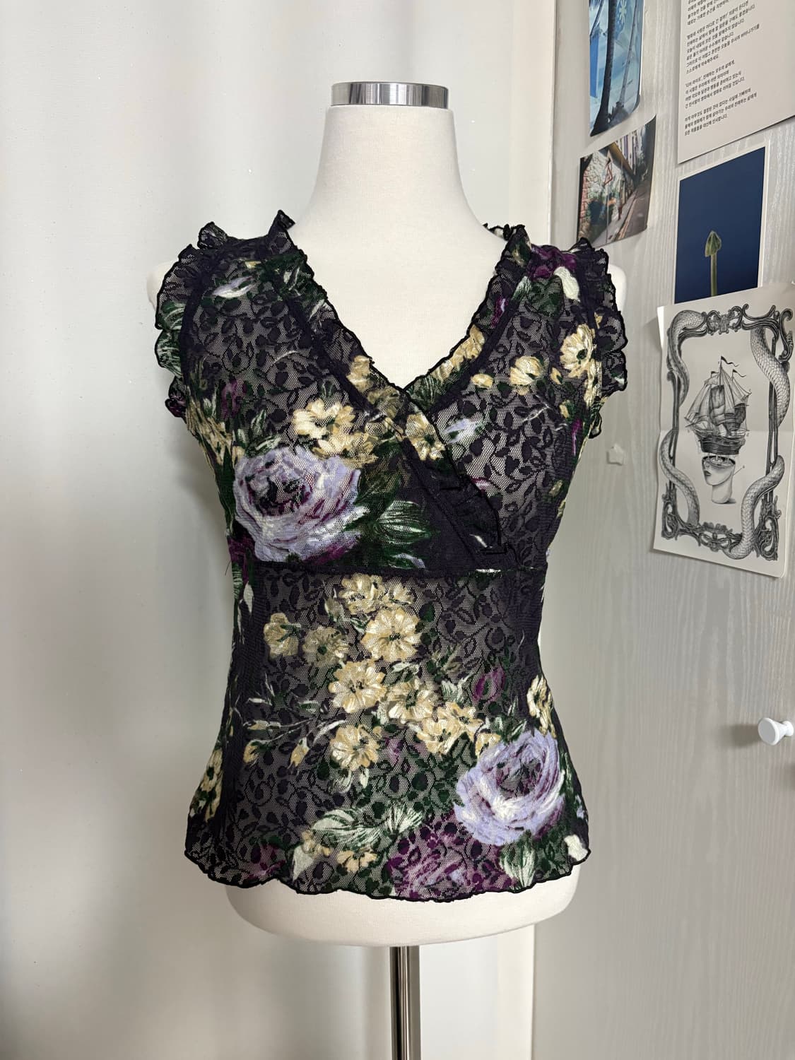 flower lace top 상품이미지1