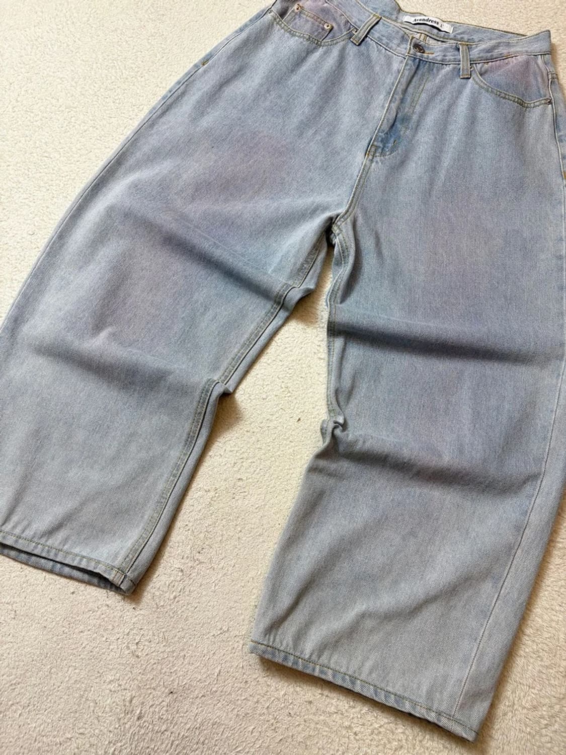 어반드레스 와이드 컬러 워싱 데님 팬츠 PN6778 상품이미지4