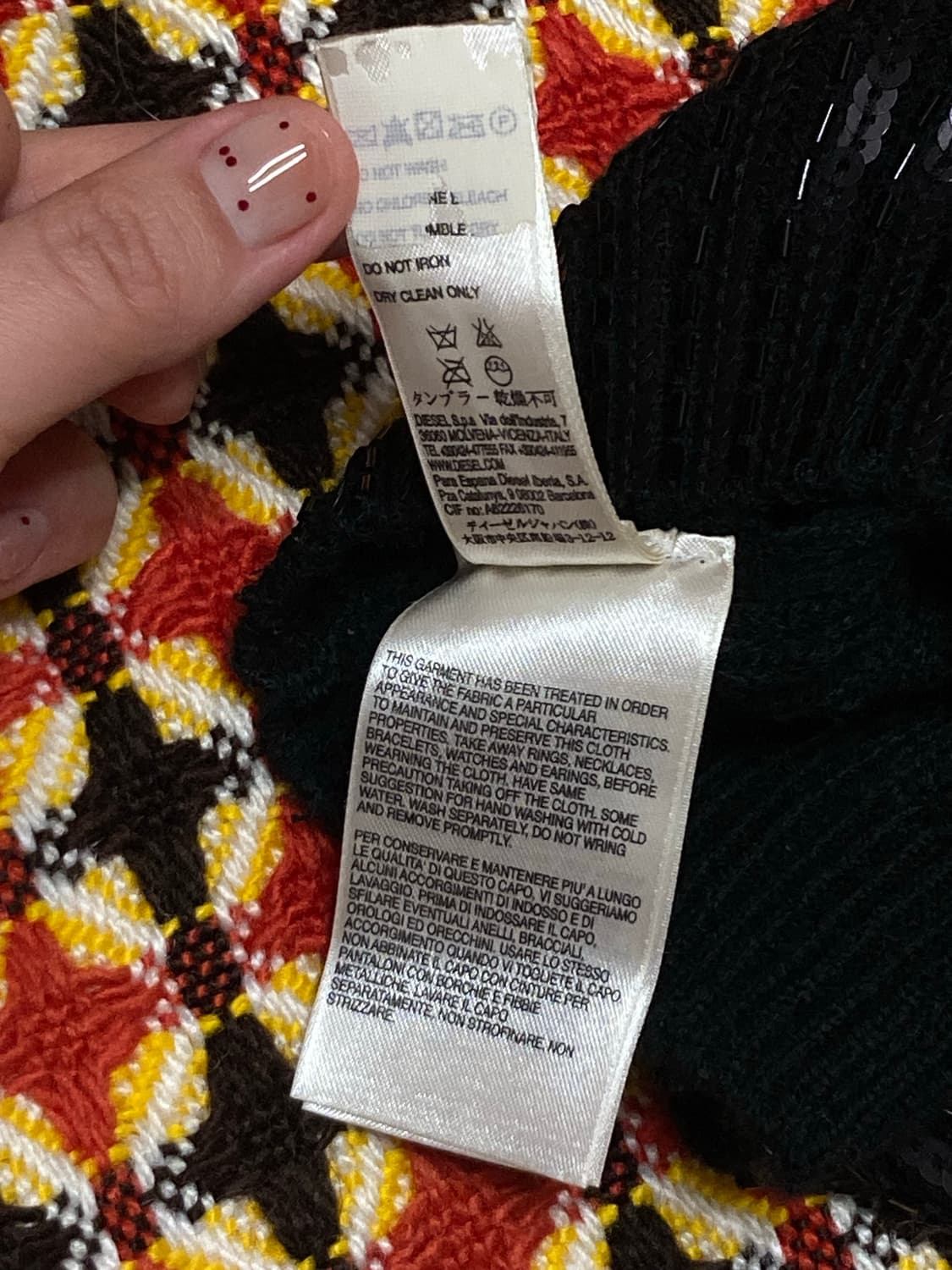 디젤 스펭클 비니 비갸루 고딕갸루 y2k 고딕펑크 지뢰계 상품이미지5