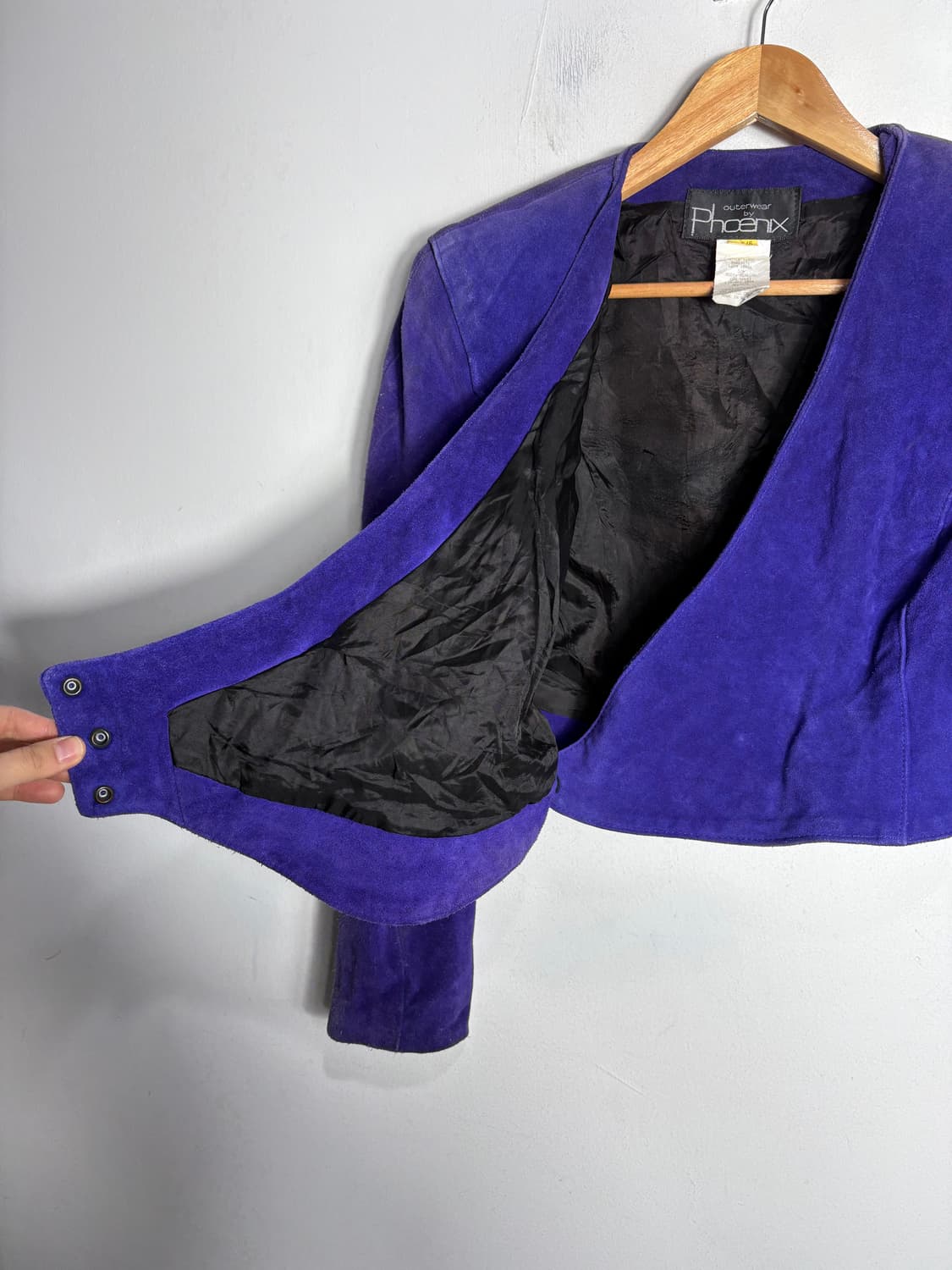 Phoenix usa 피닉스 퍼플 스웨이드 숏 자켓 상품이미지4