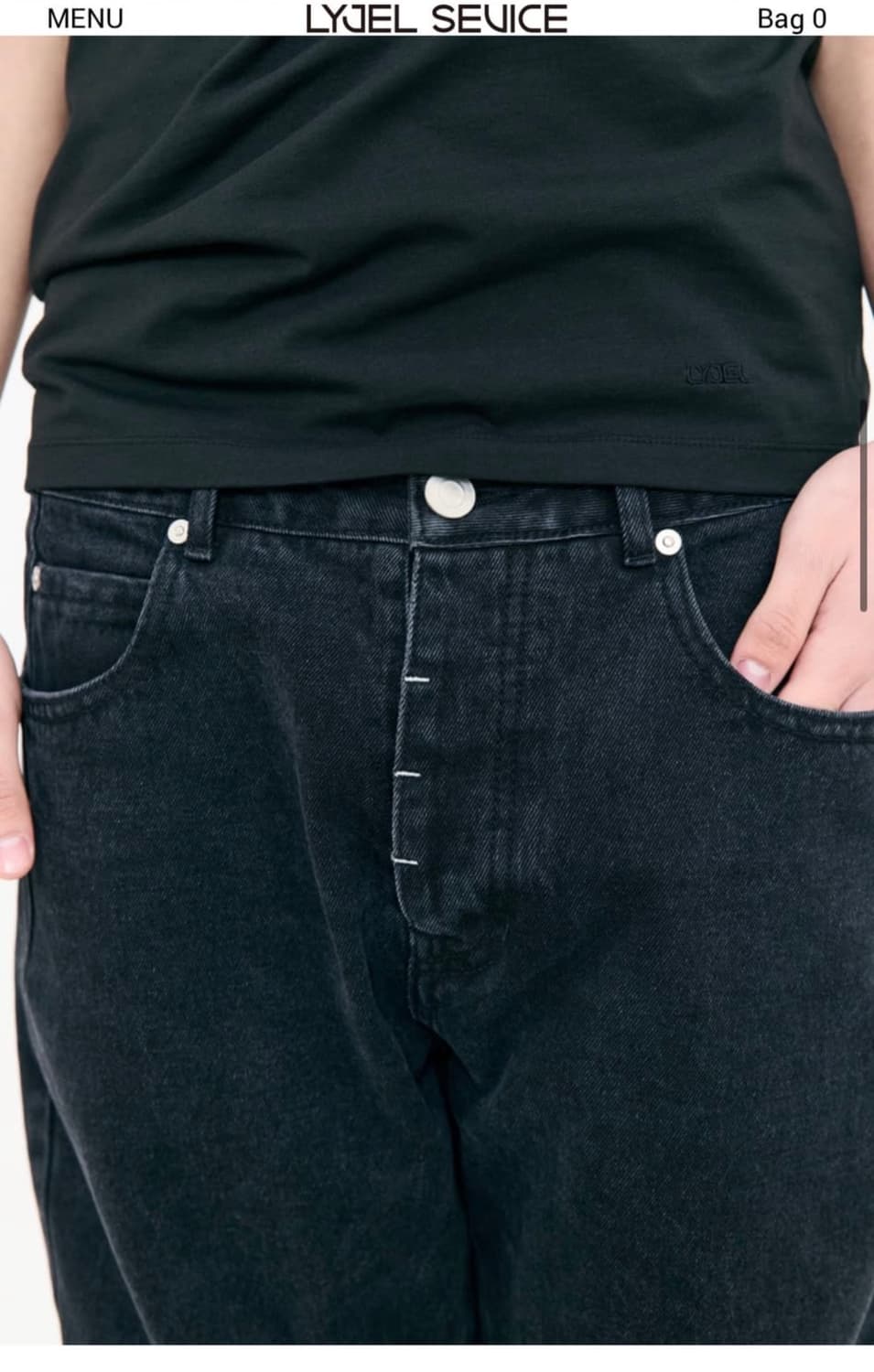 리젤서비스 흑청 데님 상품이미지1