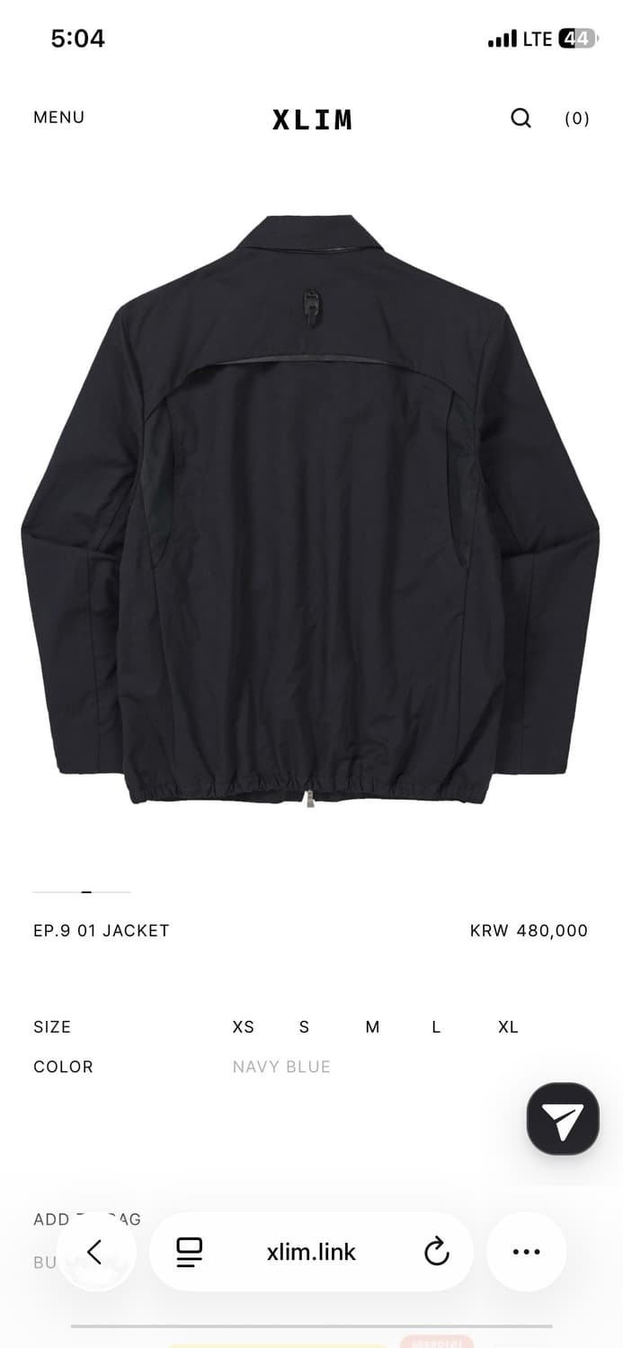 [새상품]엑슬림 ep9 01자켓 네이비 M사이즈 상품이미지2