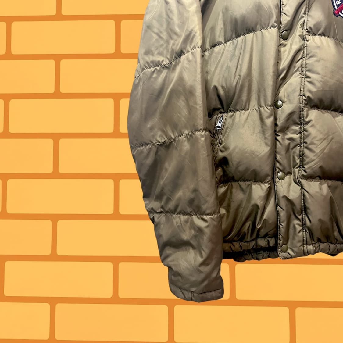 폴로 랄프로렌 럭비 올리브 다운 자켓 (L) 상품이미지3