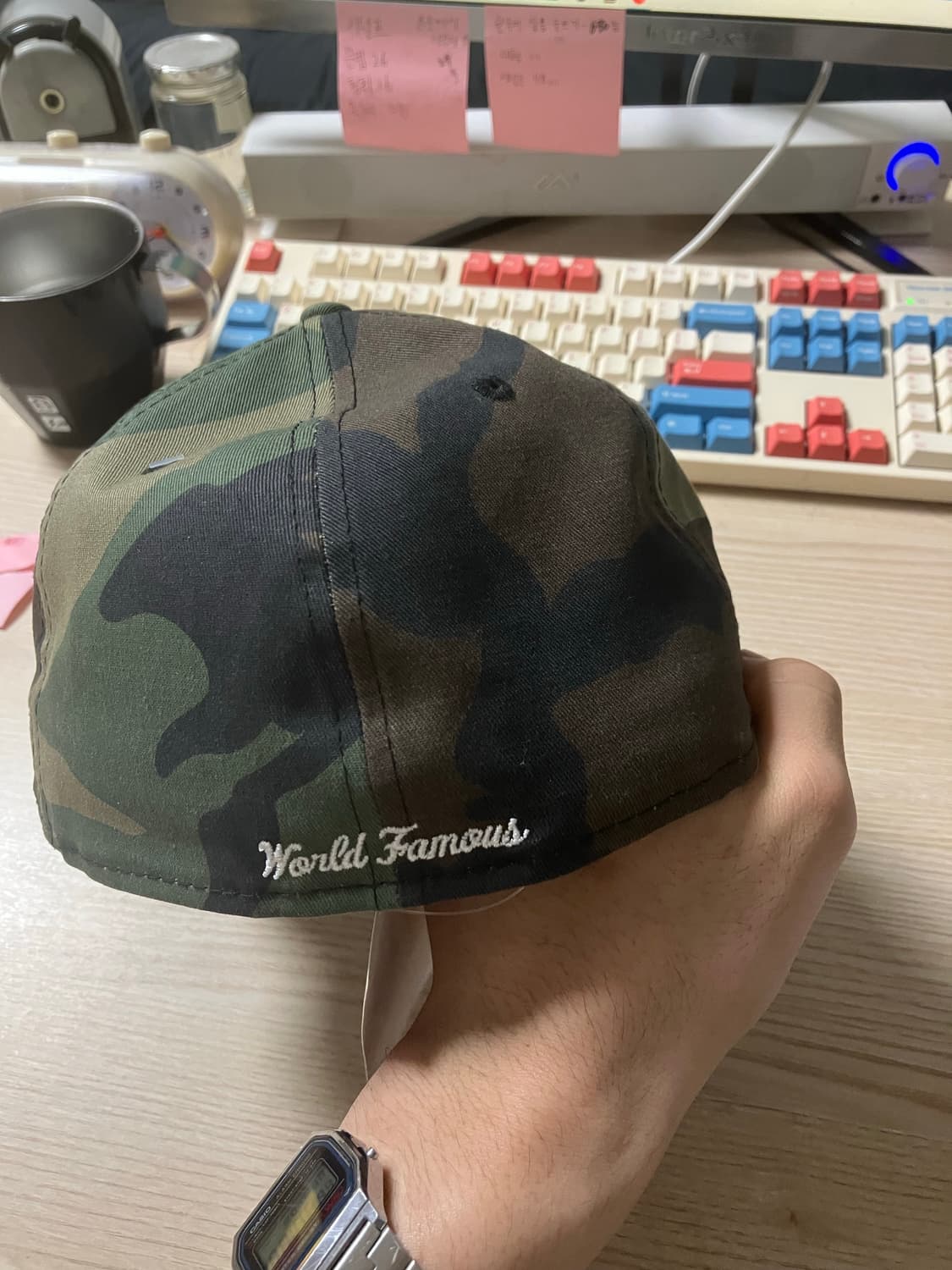 슈프림 본즈 박스로고 뉴에라 우드랜드 카모 - 25SS 상품이미지3