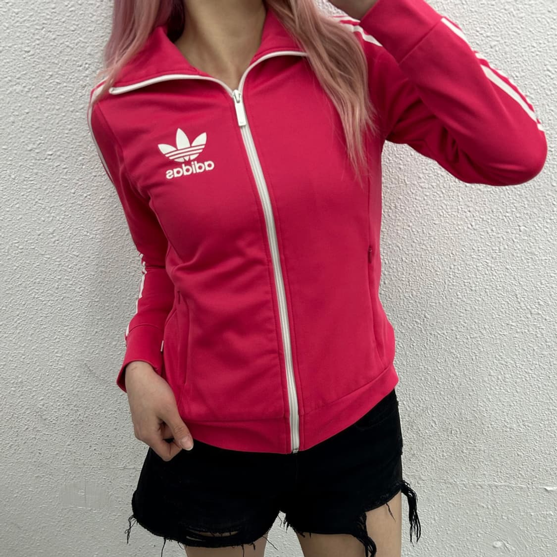 아디다스 유로파 화이트라인 핑크 트랙탑 90 상품이미지2