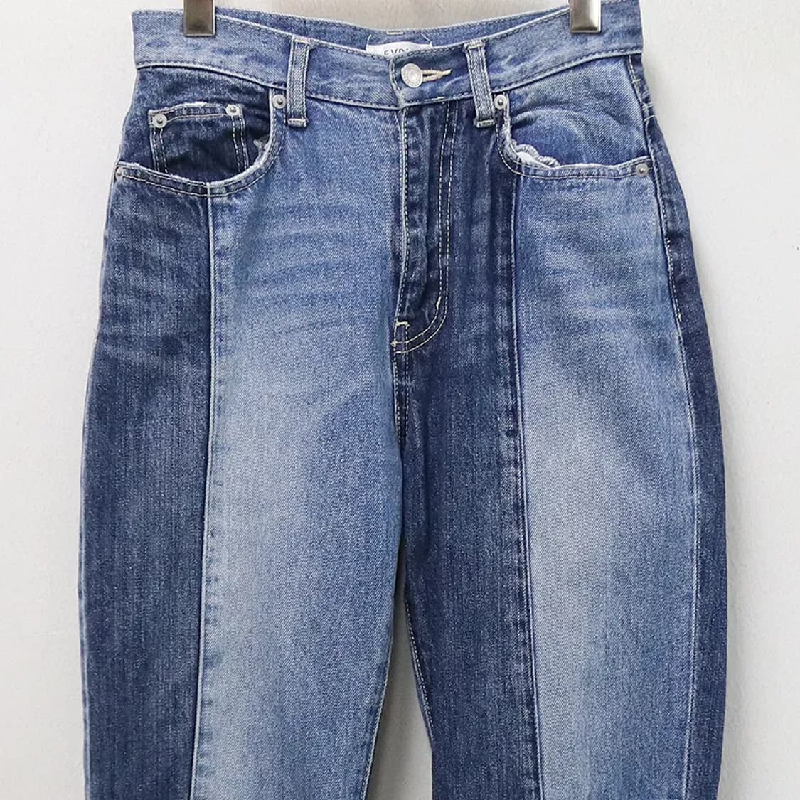 EVRIS 데님 패치워크 부츠컷 팬츠 62021 상품이미지3