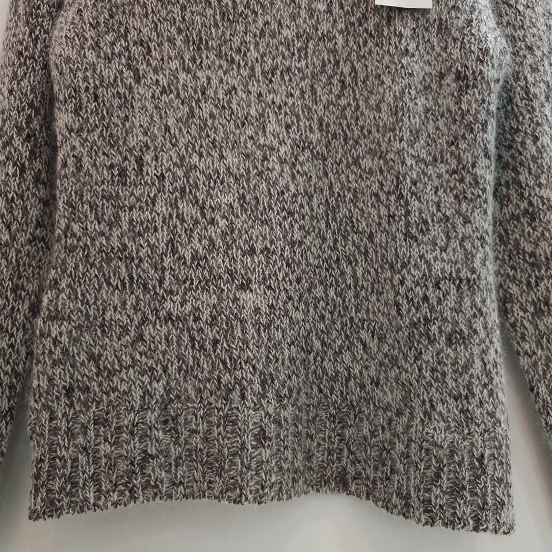 모헤어 브라운 그레이 컬러믹스 터틀넥 니트 상품이미지6