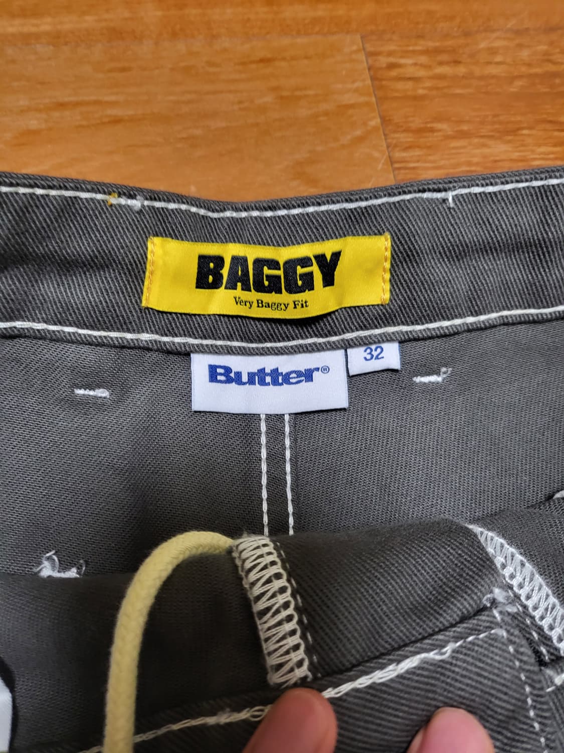버터굿즈 Butter goods 워크 더블니 팬츠 차콜 그레이 32 상품이미지8