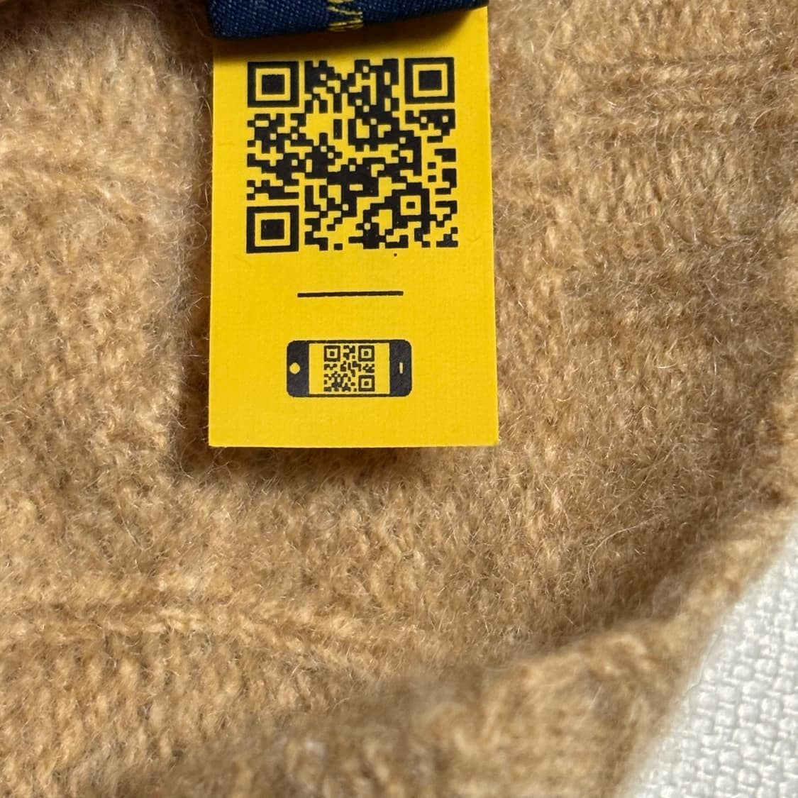 L 폴로랄프로렌 네이비 포니 베이지 캐시미어 케이블 니트 상품이미지5