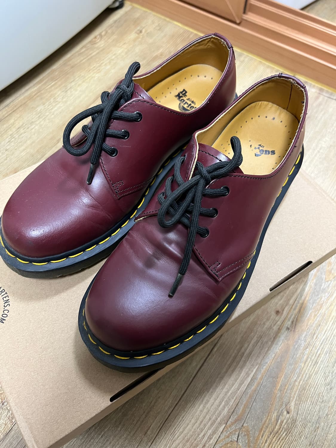 택포13) 닥터마틴 1461 체리레드 uk6 250~255 상품이미지1