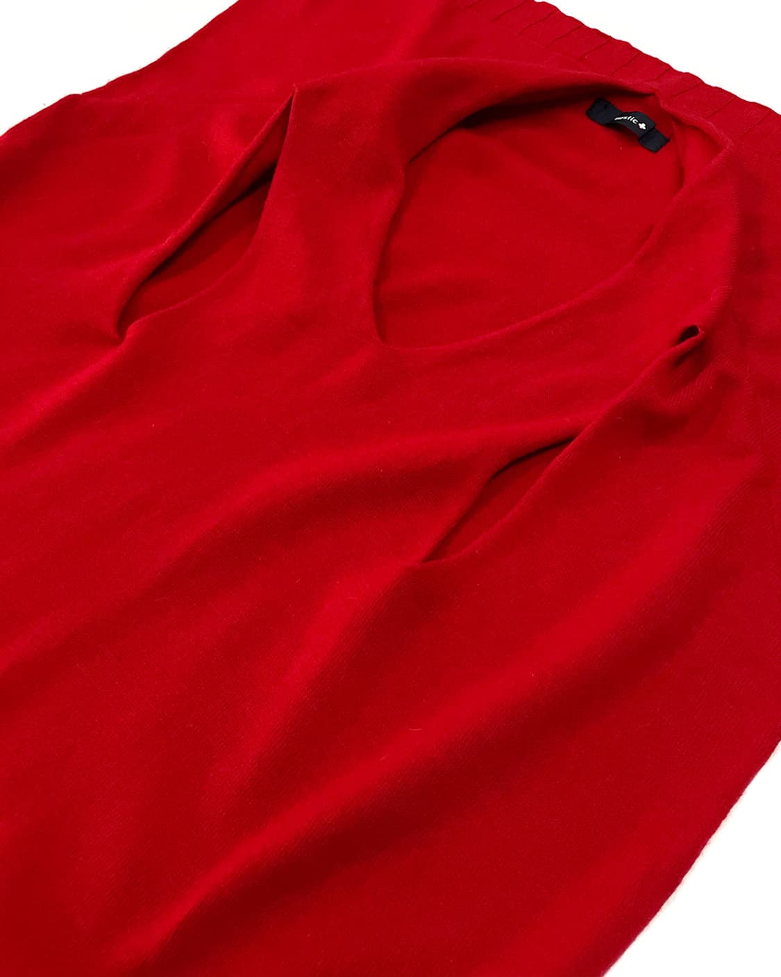 mystic 레드 슬리브리스 니트  상품이미지8