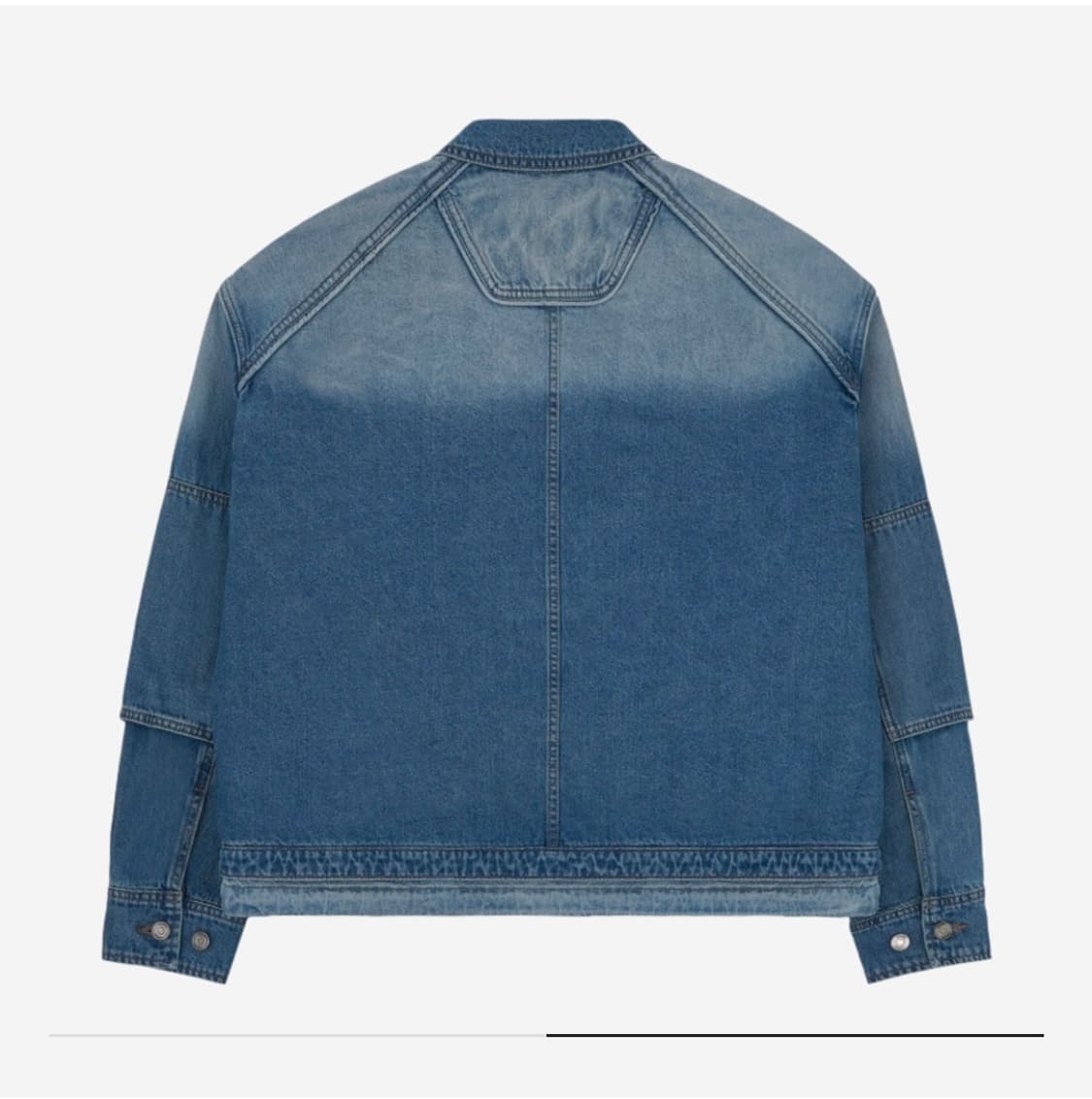 준지 콘 데님 디테일셔츠 블루 상품이미지2