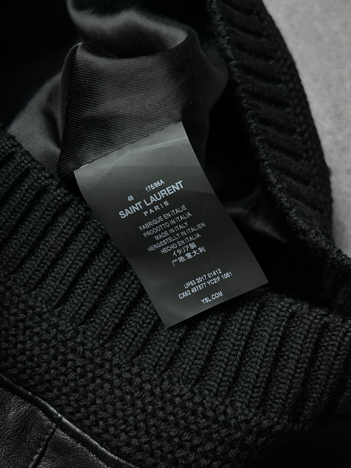 생로랑 스터드 에비에이터 레더 자켓 상품이미지9