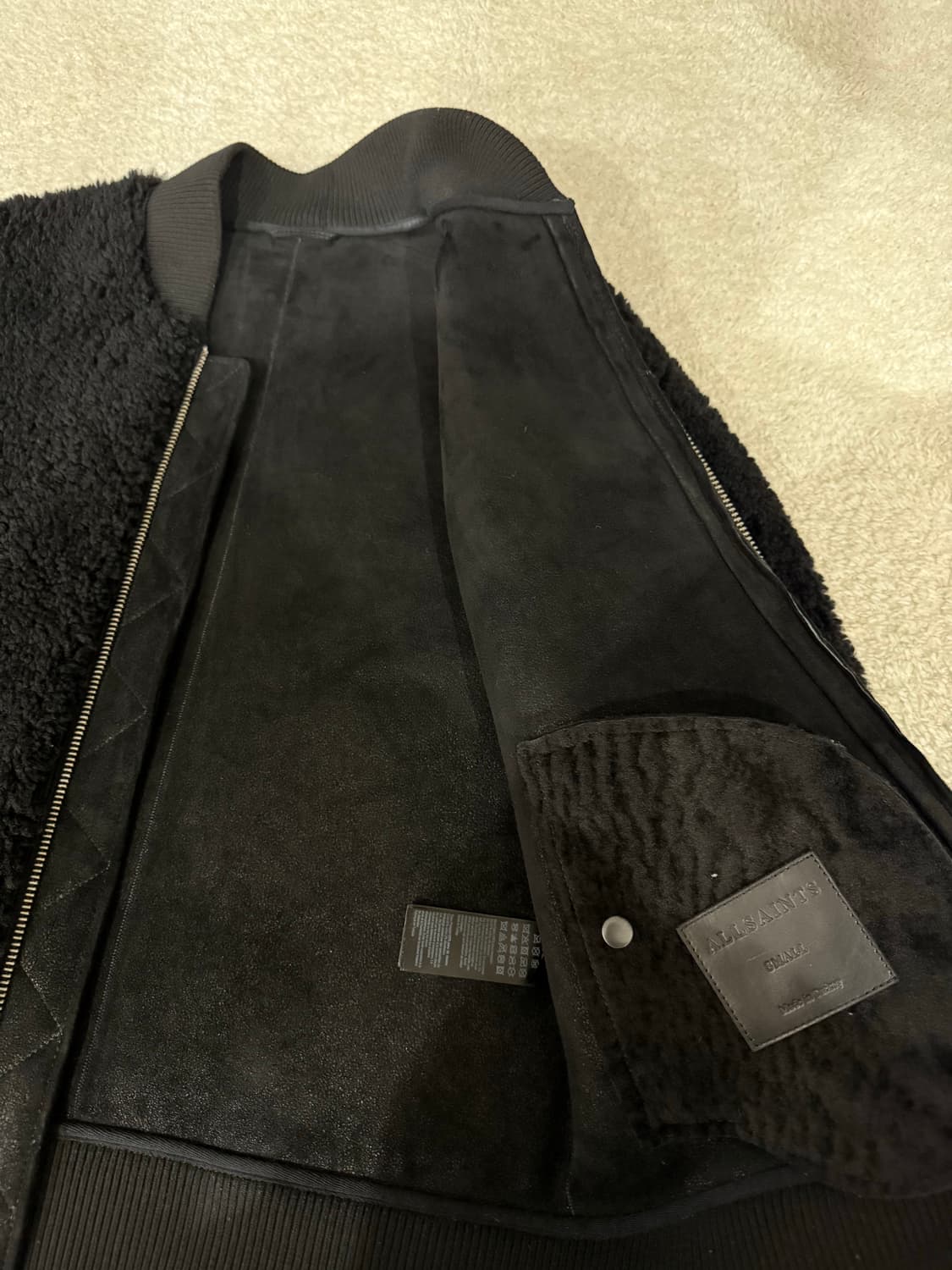 올세인츠 무통(램) 시어링 자켓 상품이미지3