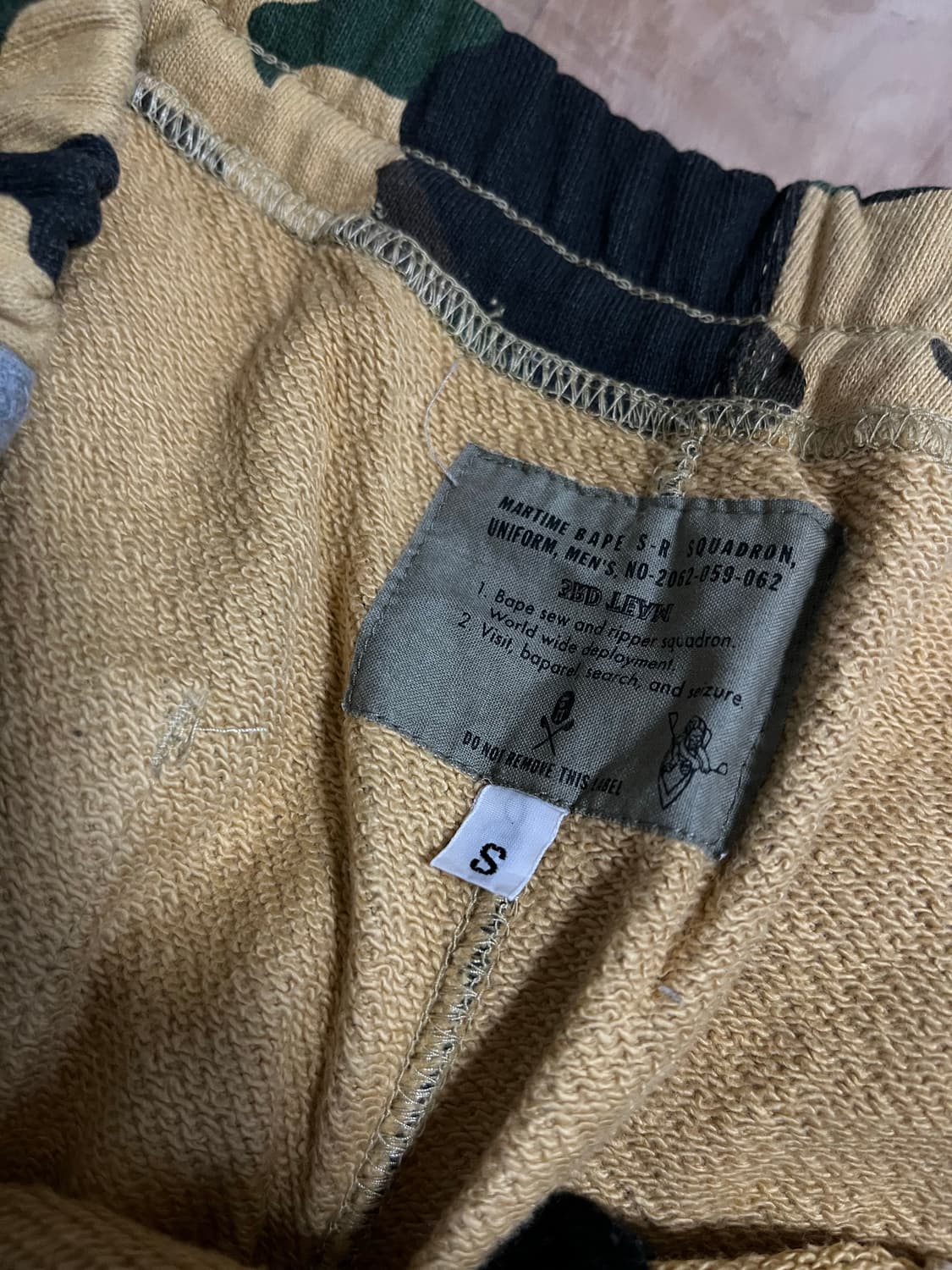 베이프 2000’s 1st 카모 트레이닝 바지 상품이미지5