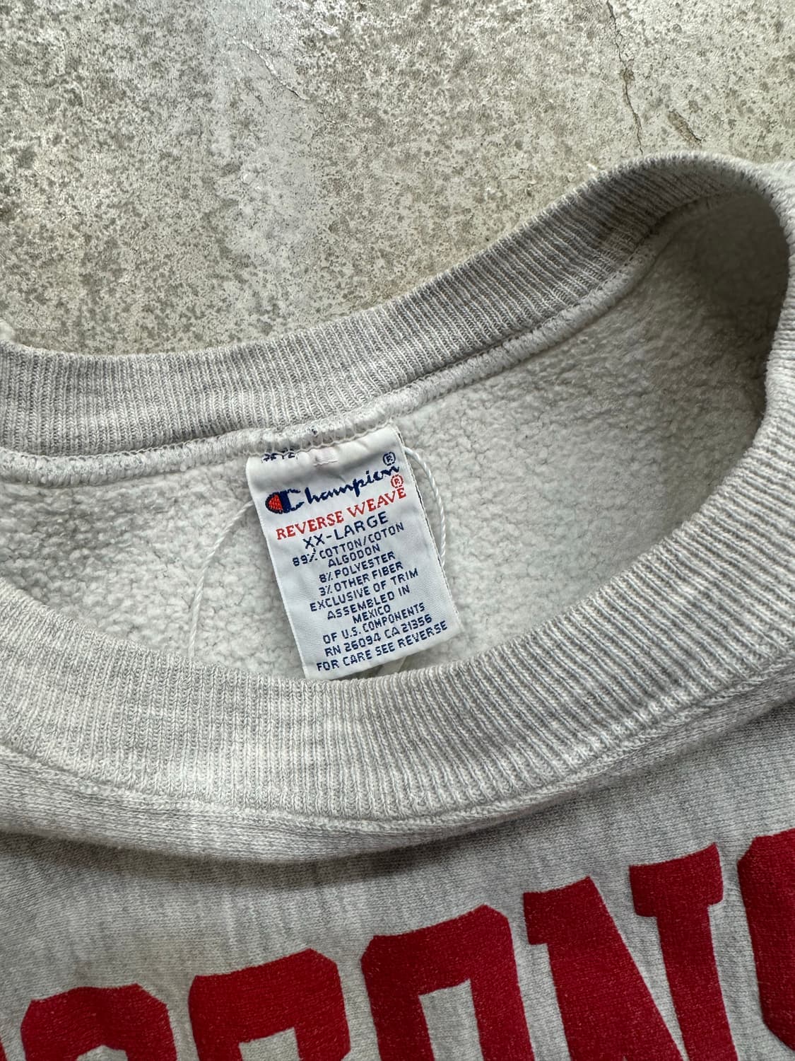 90s 챔피온 리버스 위브 위스콘신 스웻셔츠 상품이미지3