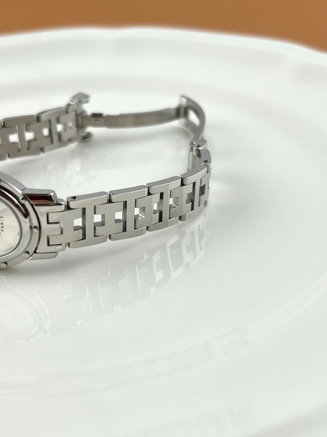 HERMES clipper oval steel watch 상품이미지9
