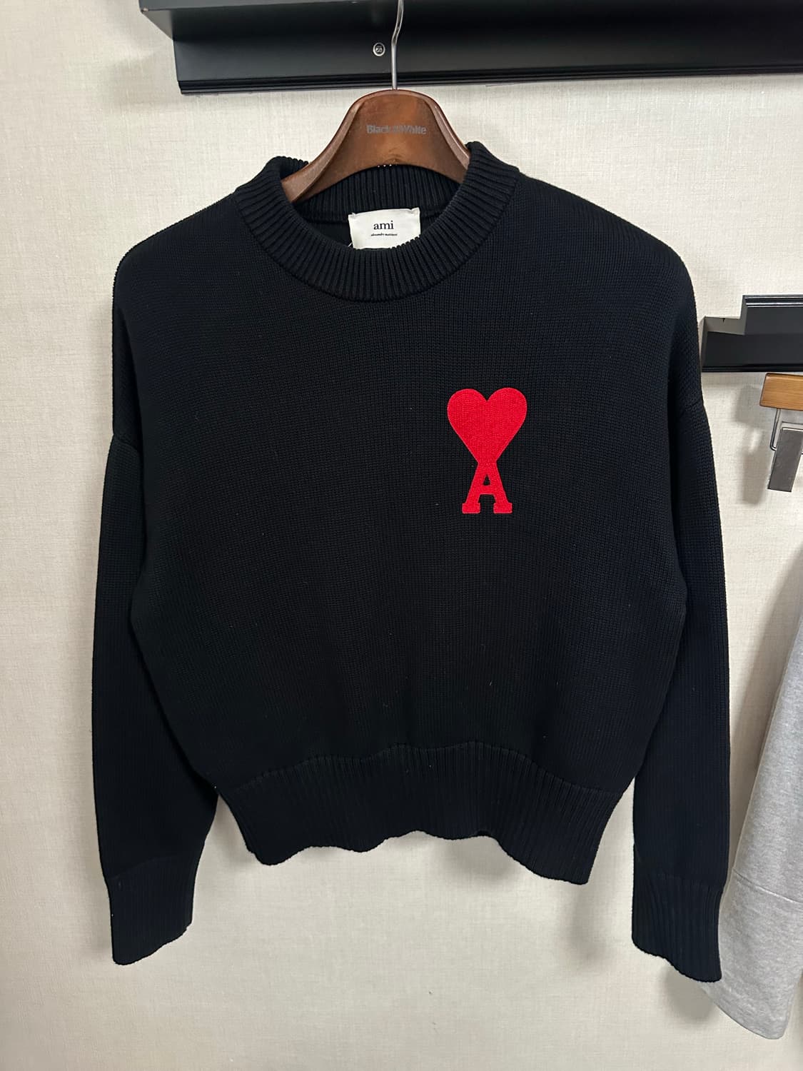 아미 빅로고 하트 니트 Lsise (90-95)정품 상품이미지2