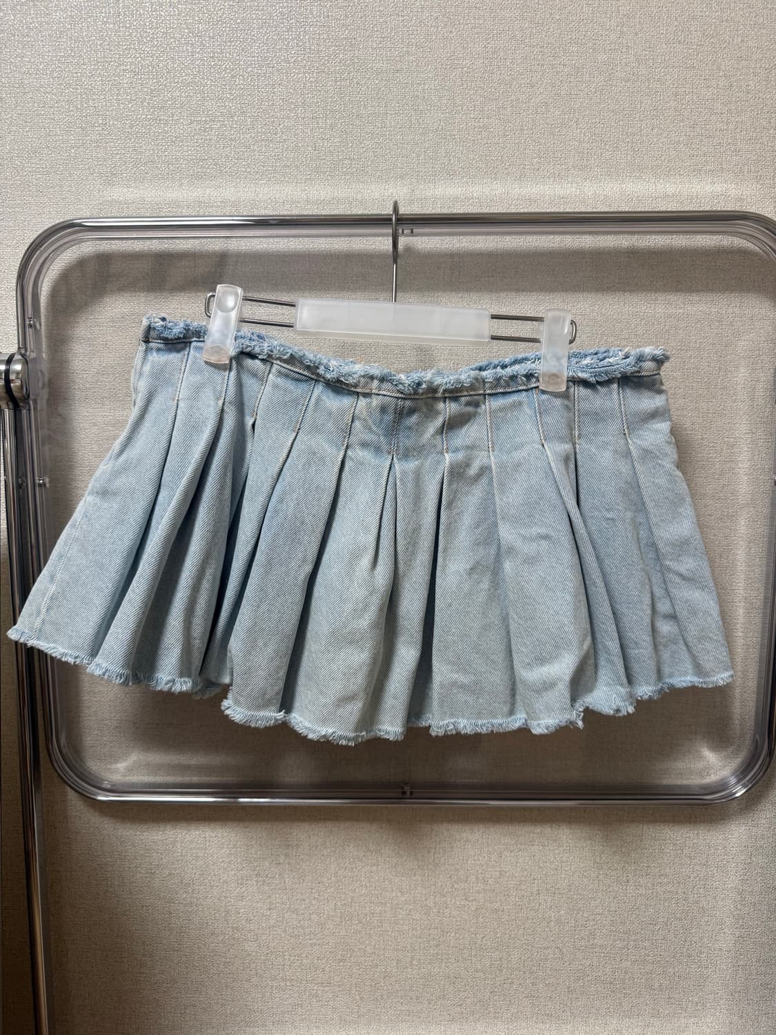 Zara 자라 플리츠 미니 청치마 (인플루언서 젬마님 착용) 상품이미지5