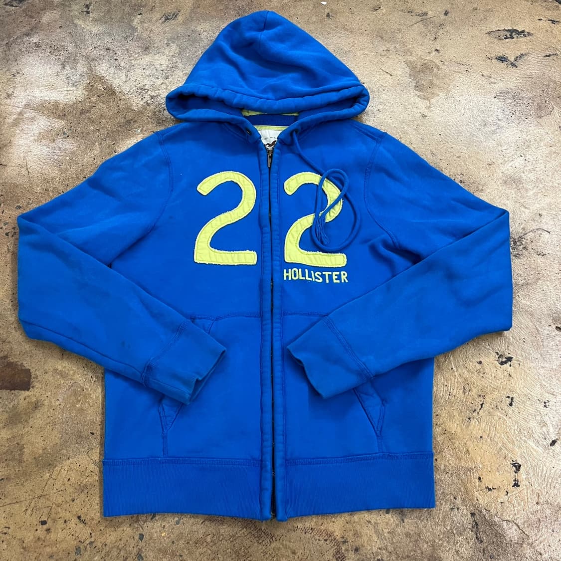 홀리스터 블루 연두 후드집업  상품이미지2