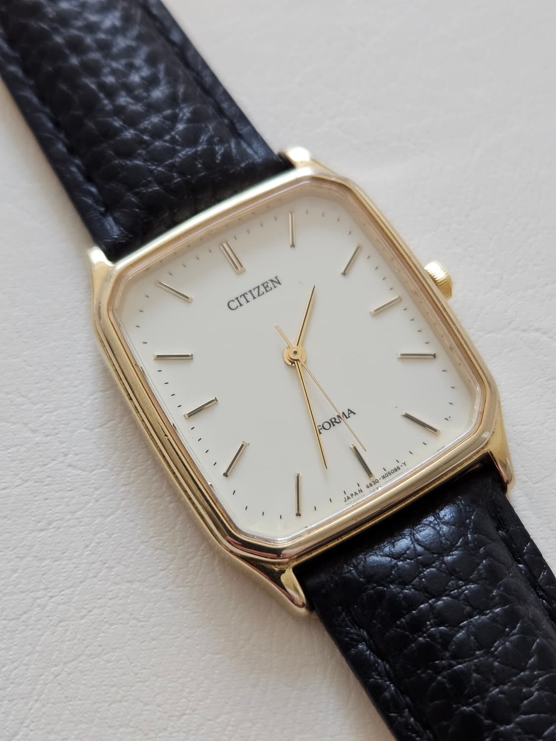 빈티지 시티즌 포르마 금장 가죽 시계 상품이미지1