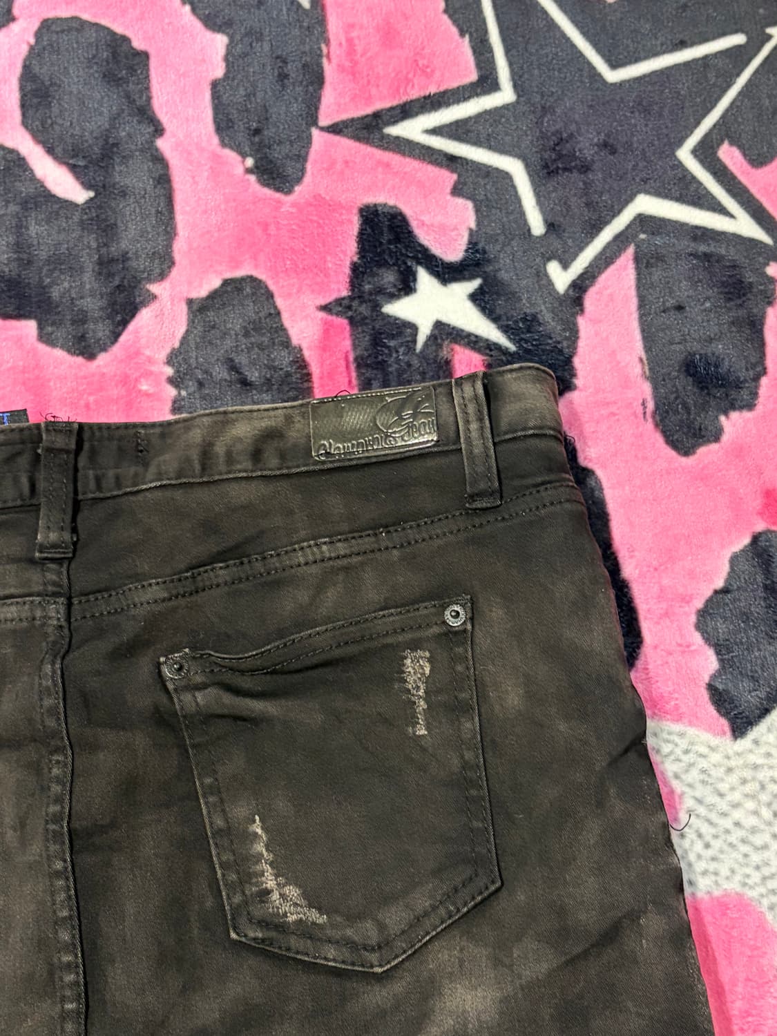 Grunge Washing damage Mini Skirt 상품이미지8