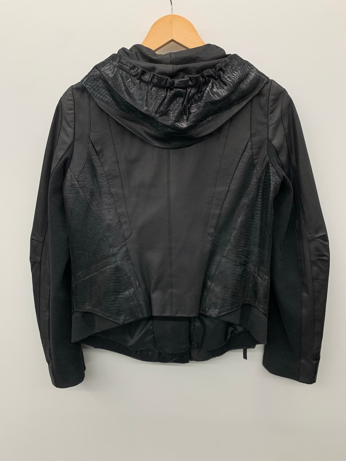 사선 드레이프 레더자켓 (고트 레더) 상품이미지8