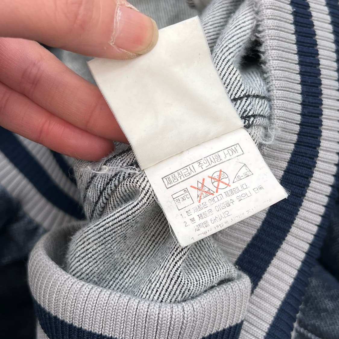 후부 데님 바시티자켓 r2226 상품이미지7