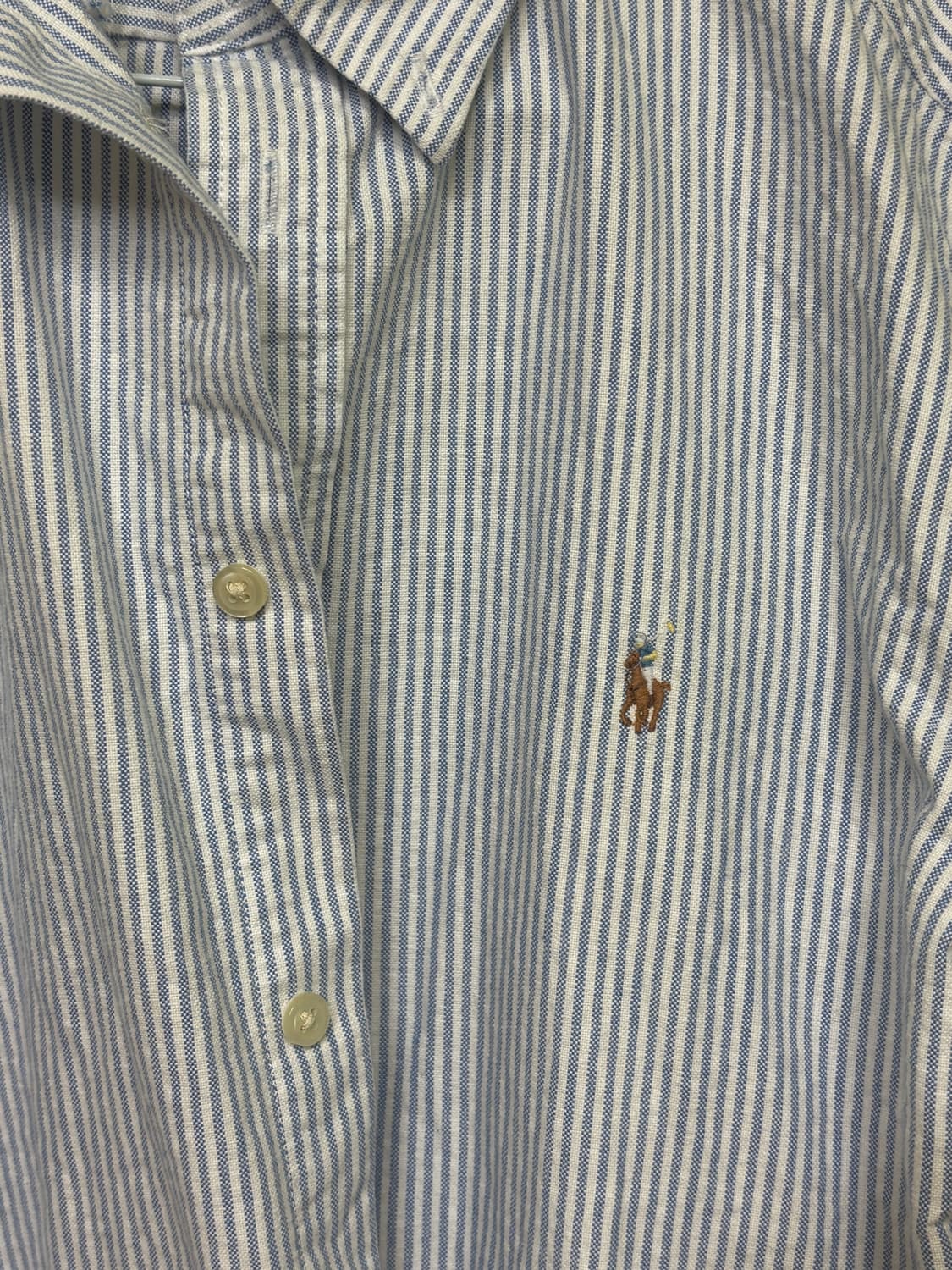 폴로 랄프로렌 스트라이프 옥스포드 셔츠 차일드 xl 상품이미지1