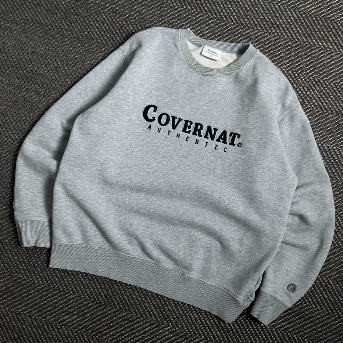 커버낫 어센틱 빅로고 박시핏 맨투맨 그레이y 4771 상품이미지1