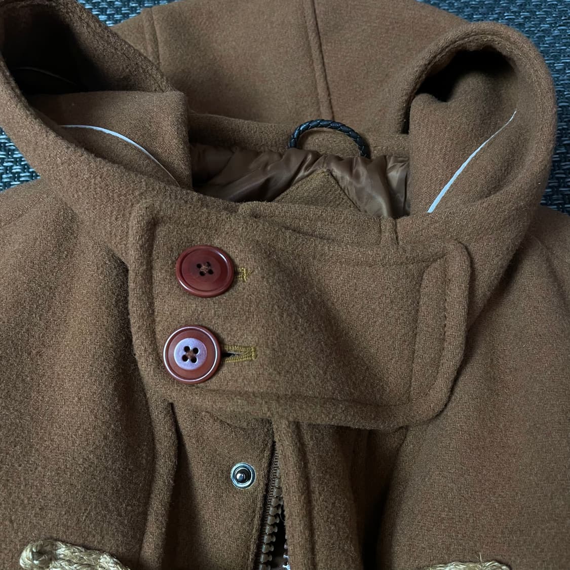 TBJ 브라운카멜 떡볶이 더플 코트 95 상품이미지6