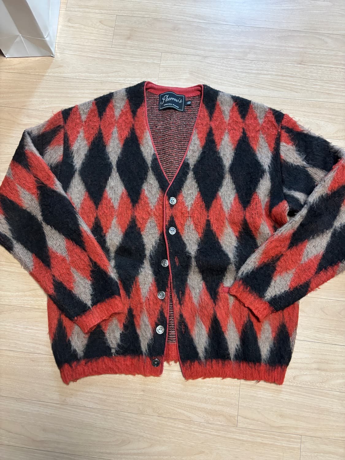 [L] 페로우즈 모헤어 가디건 상품이미지1