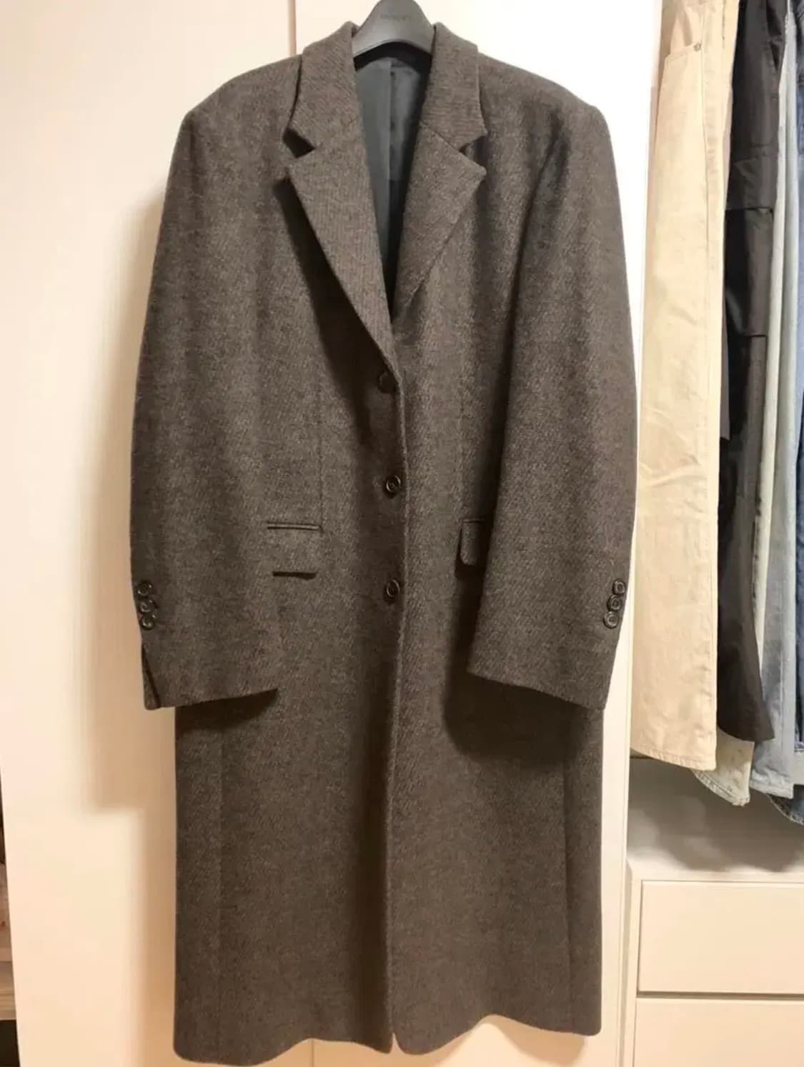 유스 체스터필드 코트 브라운 m 상품이미지1