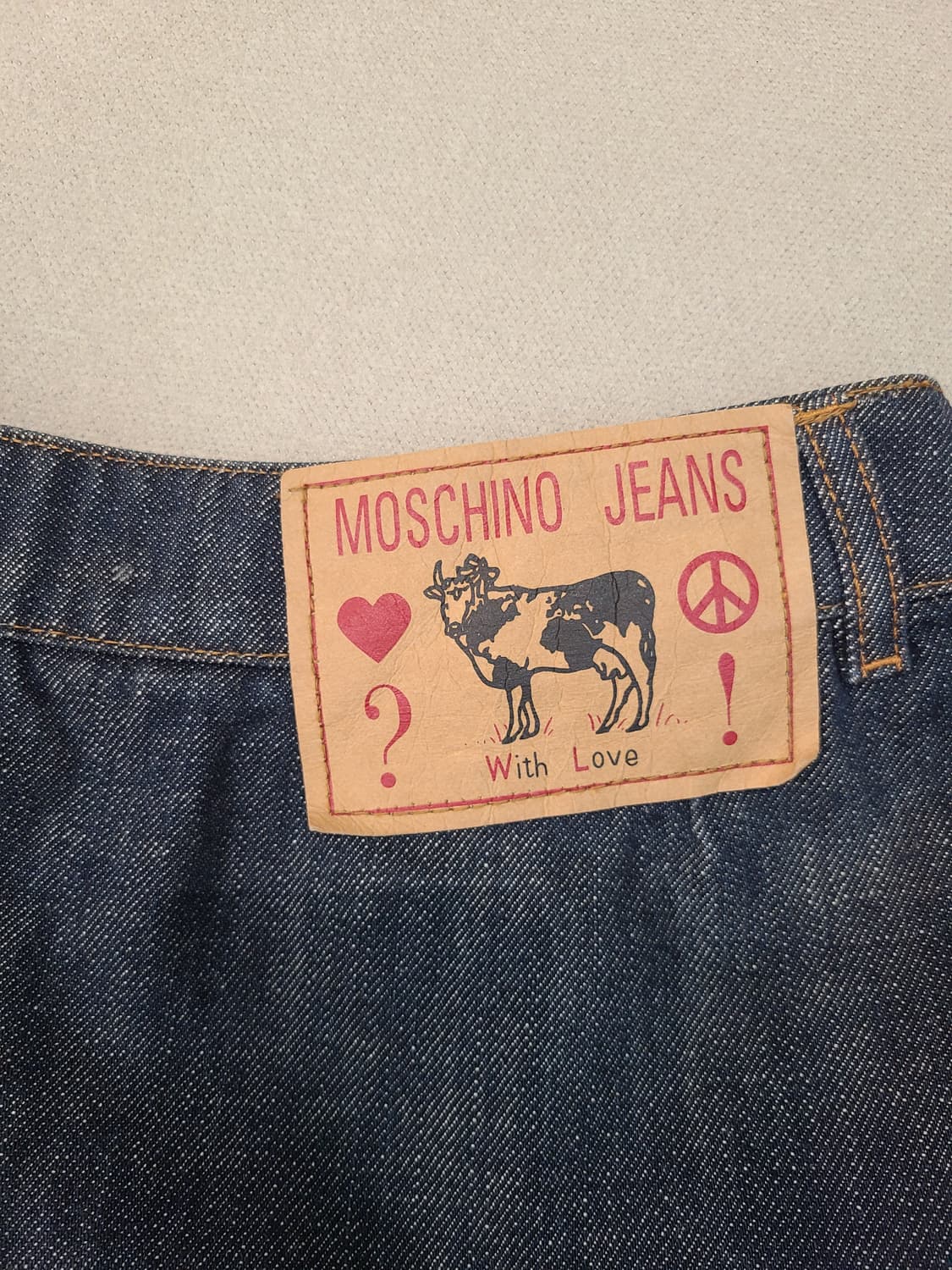 MOSCHINO jeans 모스키노 진 플레어 데님스커트 청스커트 38 상품이미지7