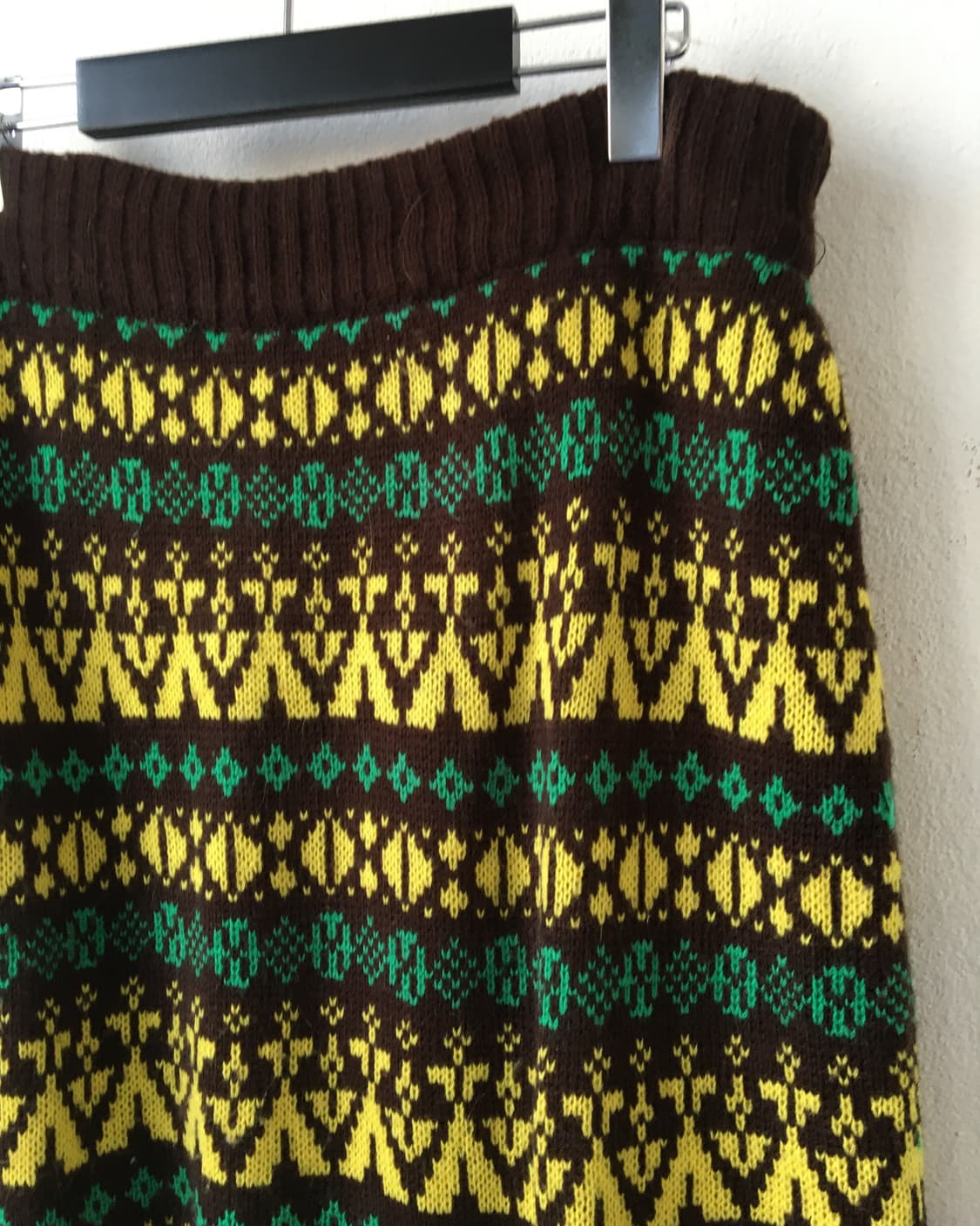 ethnic pattern knit long skirt 상품이미지2
